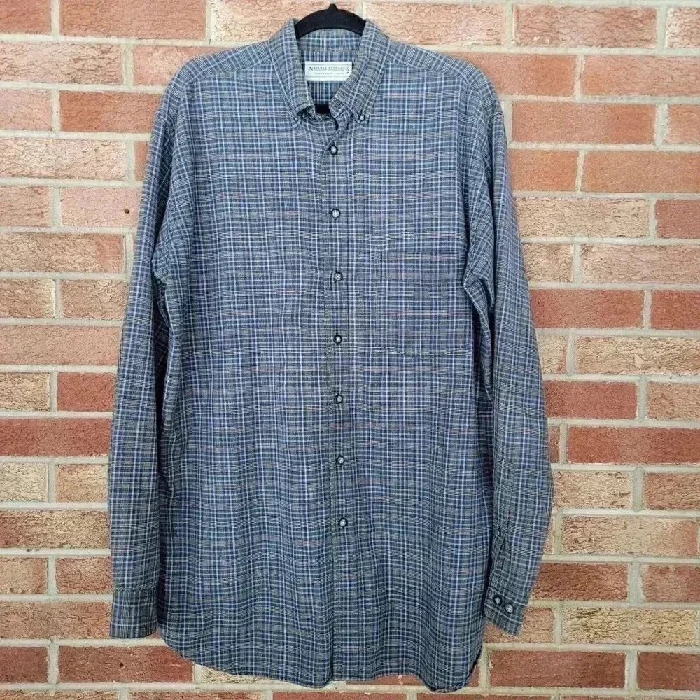 Natural Exchange by Alexander Lloyd Flannel Button Up Shirt Men's Sz Large Tall